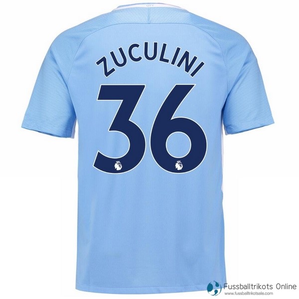 Manchester City Trikot Heim Zuculini 2017-18 Fussballtrikots Günstig